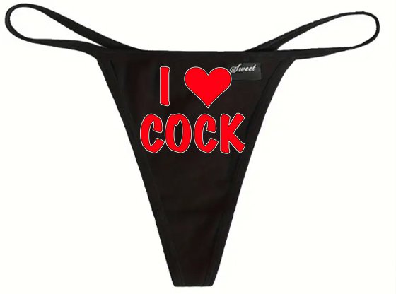 I Love Cock Thong